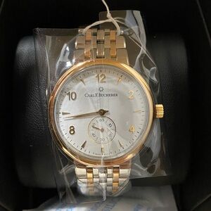 CARL F BUCHERER Adamavi Hand Wind Unisex 39mm 18k Gold and Stainless steel Watch